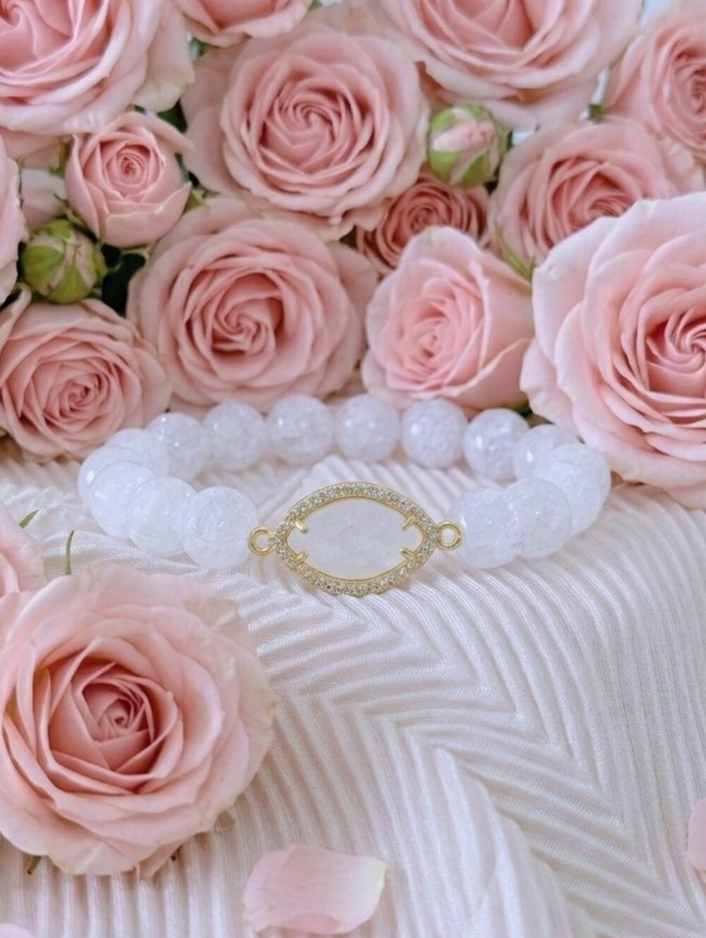 Crackle Quartz Bracelet Bracelet